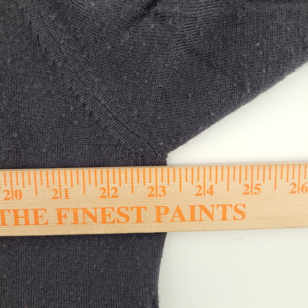 UNTUCKIT XXL Mens 100% Merino Wool Quarter Zip Sweater Black‎ Casual - Picture 4 of 5